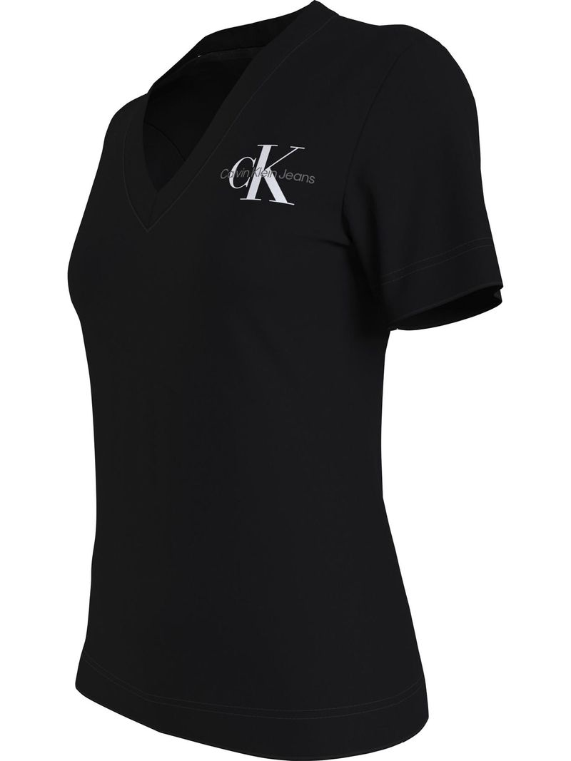 T-shirt-slim-con-de-cuello-en-v-
