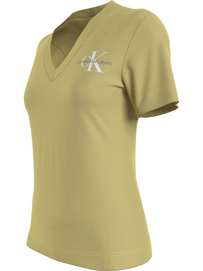 T-shirt-slim-con-de-cuello-en-v-