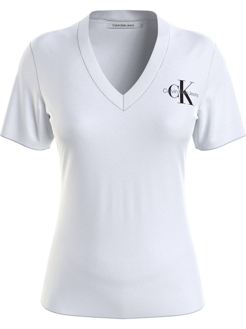 T-shirt-slim-con-de-cuello-en-v-