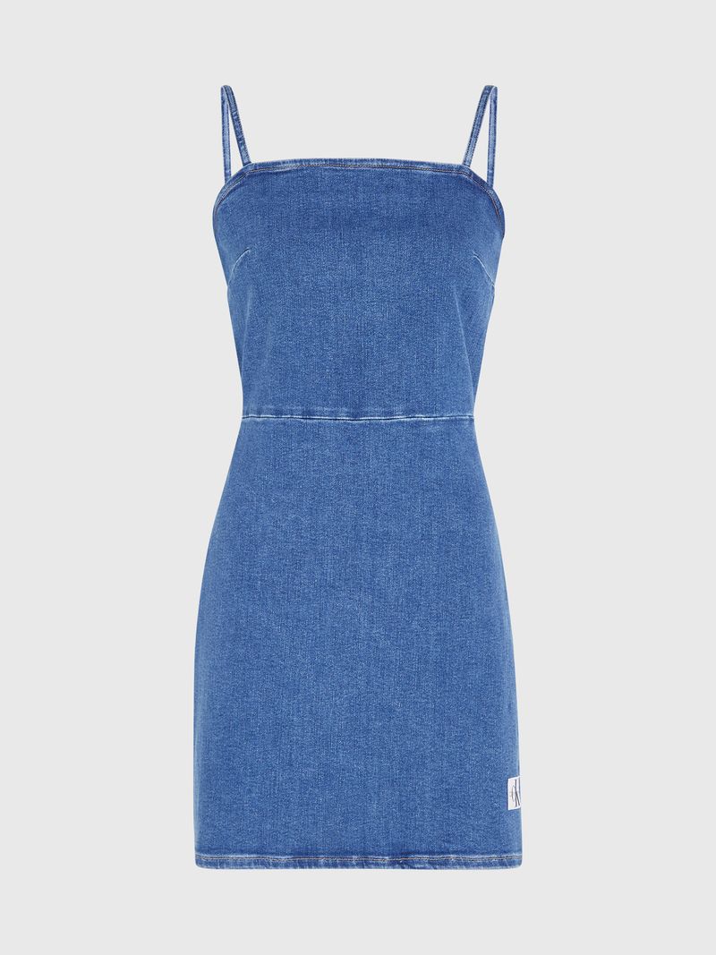 Vestido-corto-denim-ajustado